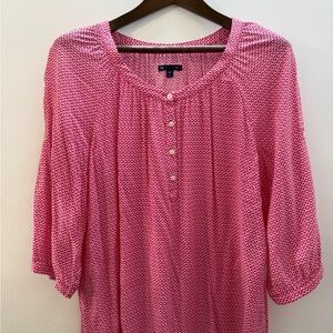 GAP Pink Geometric Women's Blouse